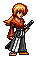 Kenshin's stance, dark grey palette